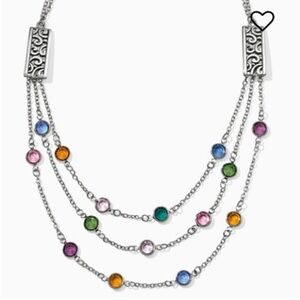 Brighton JL9753 Elora Gems Multicolor Gemstone Necklace NWT. Never warn.  NRFP